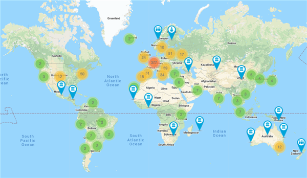 全球区块链计划地图